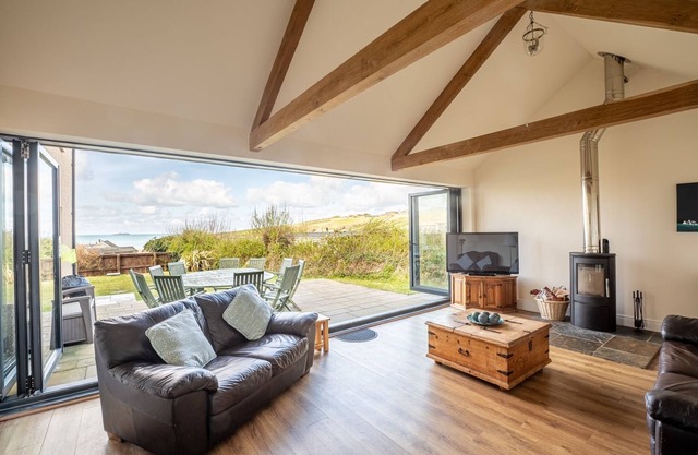 Casa de vacaciones de lujo, playa con excelentes vistas al mar, Broad Haven, Pembrokeshire