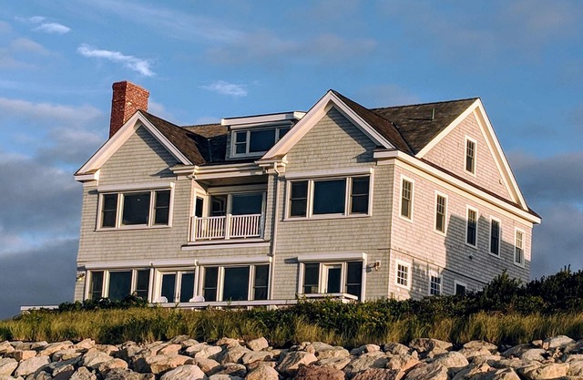 Lujo Frente al hogar con playa privada en la bahía de Cape Cod