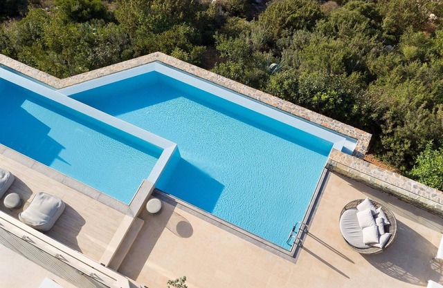 Magnificent Crete Villas | Villa Veritas | 3 Bedrooms | Private Infinity Heated Pool | Breathtaking Sea Views | Private Spa & Fully equipped gym | Shared Helipad | Close to Beach | Lasithi