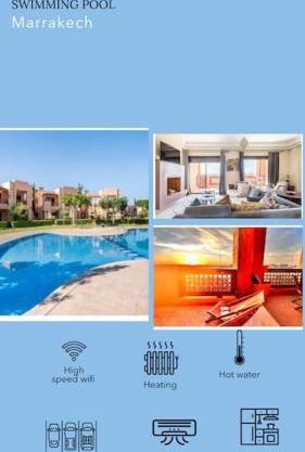 Marrakech flat with swimming pool & sunny garden