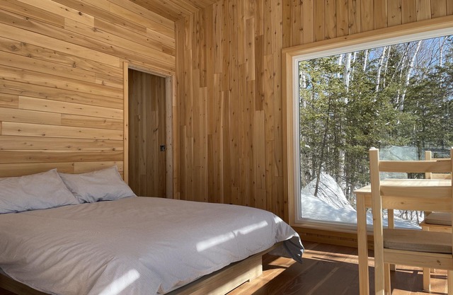Dens Microchalets in the Charlevoix forest