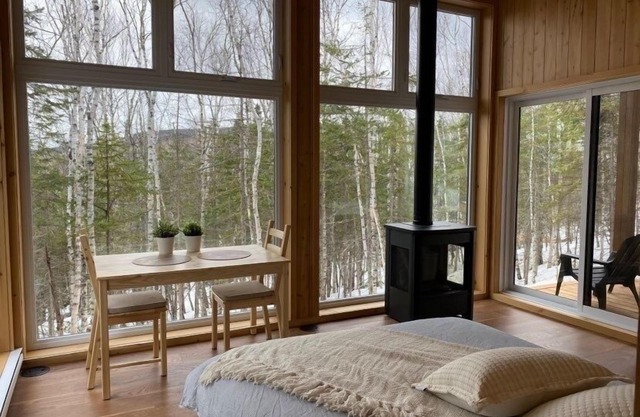 Dens Microchalets in the Charlevoix forest