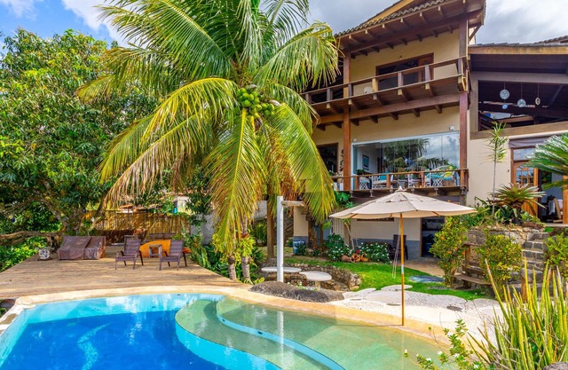 Casa Ilhabela - Mirador de Carijós, amplia y con vista panorámica al mar