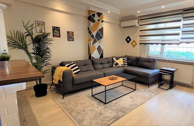 The apartment is spacious and naturally lighted on the Ground floor