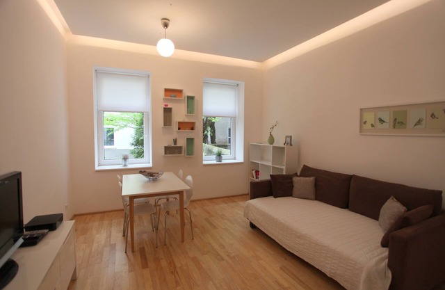 Apartamento moderno y tranquilo en un edificio antiguo.