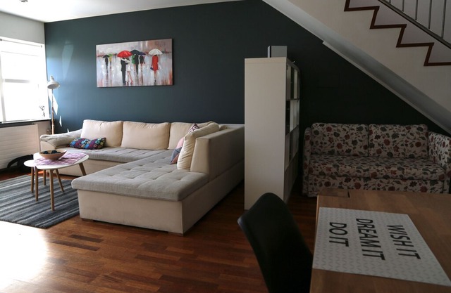 Modern two floors apartment close to city center in the quiet neighbourhood