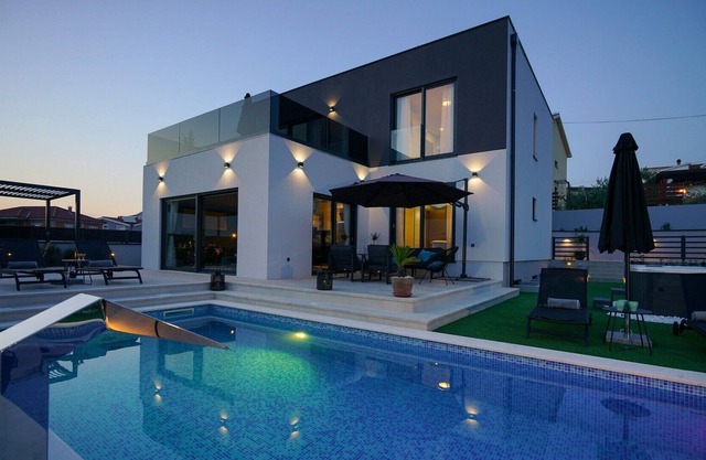 Modern Villa Terrazza, in Dalmatia, with a Pool