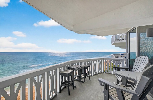 New Listing! Direct oceanfront condo with huge balcony and beachfront pool