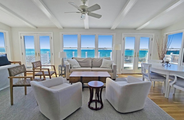 NEW LISTING! Indian Neck Waterfront 4BD--Amazing Water Views, Direct Beach Access, Central A/C