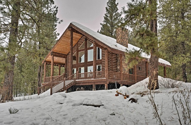 Nueva Meadows Log Cabin en 9 acres - ¡Cerca de Brundage!