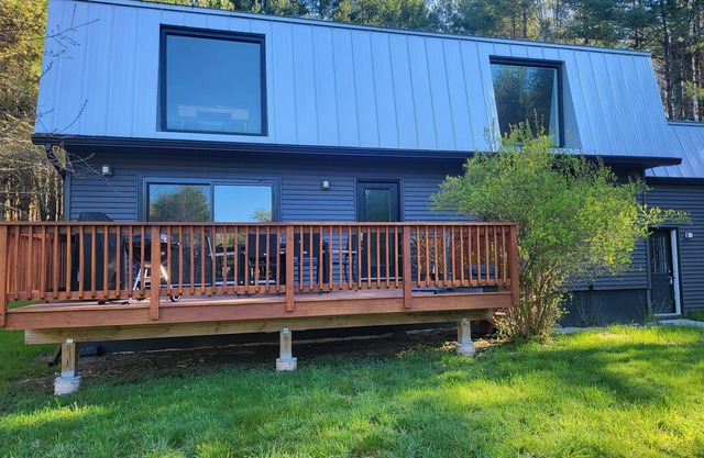 Modern Farmhouse in the Catskills on 5 acres of land. Ski resorts close by!