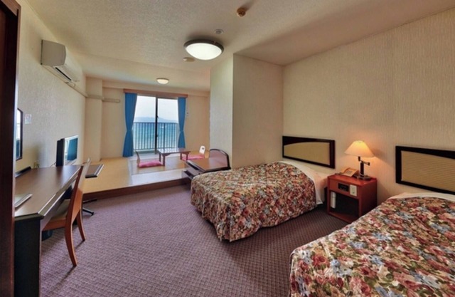 NonsmokingWithout MealsJapaneseWestern room for 2 people with ocean view balcony / Kunigami-gun Okinawa