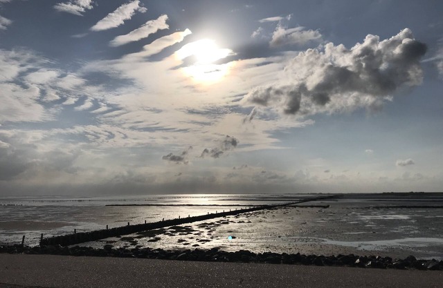 Mar del Norte, cerca de St. Peter Ording, casa directamente en el dique, muy tranquila
