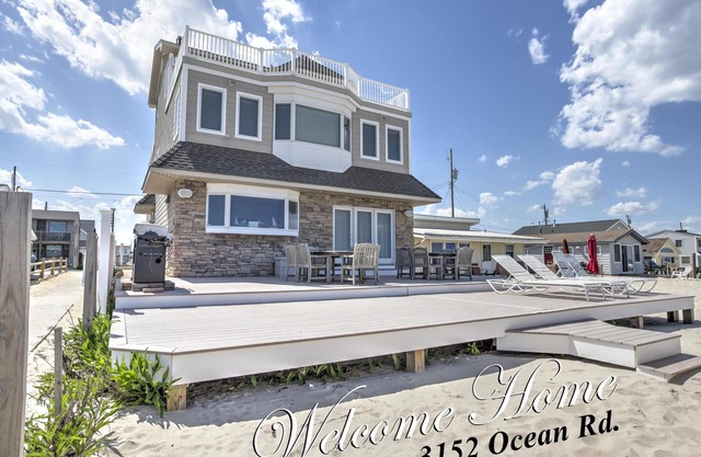 Frente al mar Monterey Beach, Lavallette, NJ. 5 habitaciones 4. 5 baños
