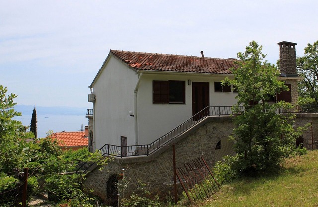 Apartamento de una habitación con balcón y vista al mar Opric, Opatija (A-7756-a)