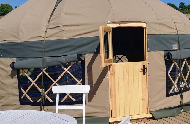 De Lujo-Yurt-Baño Privado-Vista al campo