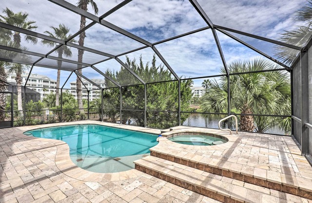 Palm Coast Oasis w/ Pool: Steps to Cinnamon Beach!