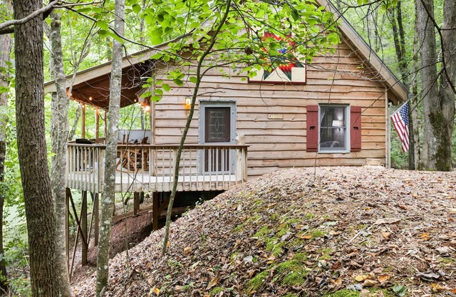 Peaceful mountain cabin with hot tub