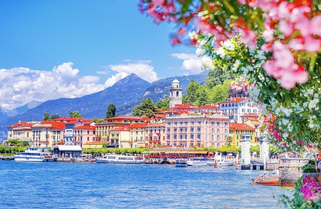 Perched above the gleaming waters of Lake Como