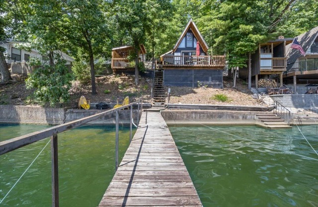 Pet Friendly A Frame w/ Private Dock, Kayak & Great Lake Views