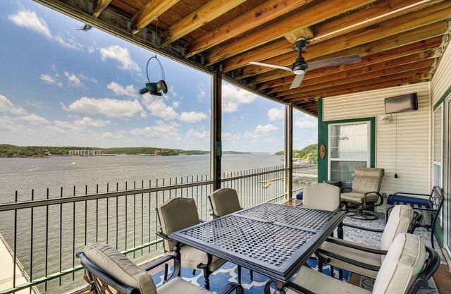 Pool Access at Waterfront Lake Ozarks Rental!