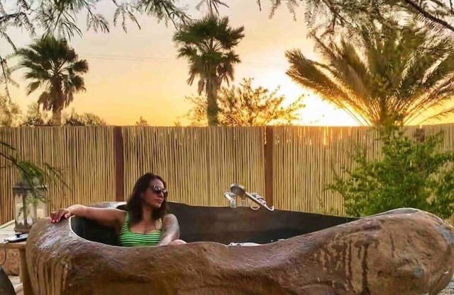 Ocotillo 3 hab Casa con tina de baño de granito de aguas termales privadas