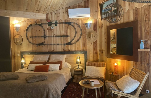 tranquilo chalet de madera golf cerca del lago y el océano 3 estrellas