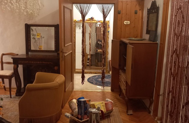 Residencia romántica verde-azul