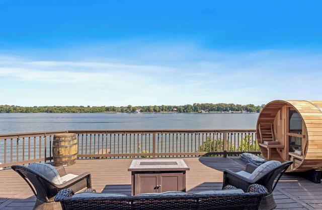 Renovated River Home! Hot Tub, Sauna & Game Room