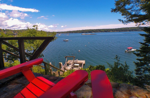 Saltaire | Puerto de Boothbay | Bahía de Linekin | Appalachee Lake | Muelle privado y flotador