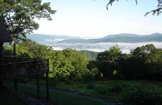 Cabaña de troncos de montaña Catskill, vista impresionante, privado, relajante