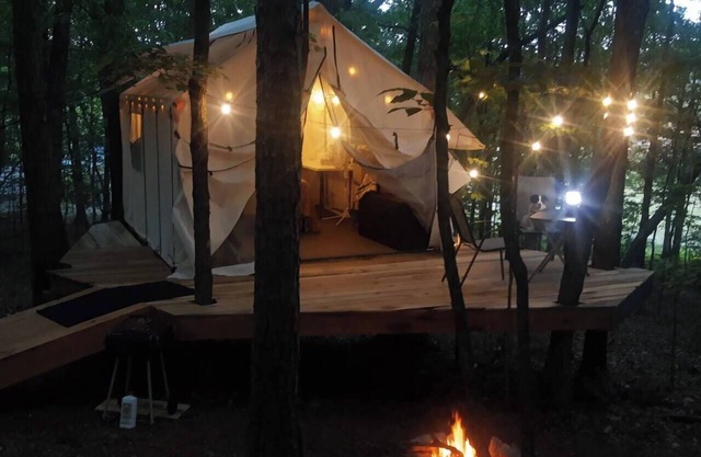 Serene 7 Tree glamping site a romantic forest getaway