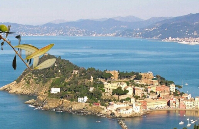 Sestri Levante - Apartamento en villa con espléndida vista