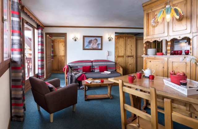 100m del centro estación, fitness, balcón, tv, local para esquís, 32m², Val Thorens
