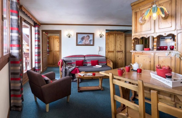 100m del centro estación, fitness, balcón, tv, local para esquís, 45m², Val Thorens