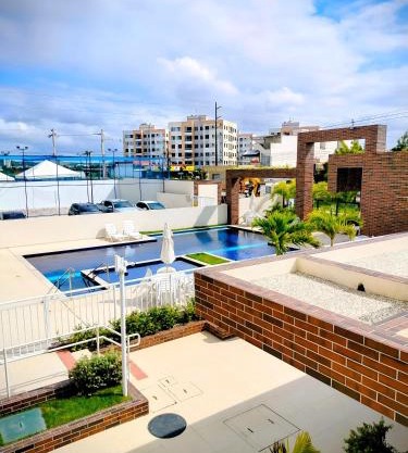 Sol Prime Aracaju - 2 quartos com ar - vista piscina - a 6 minutos da praia de Aruana