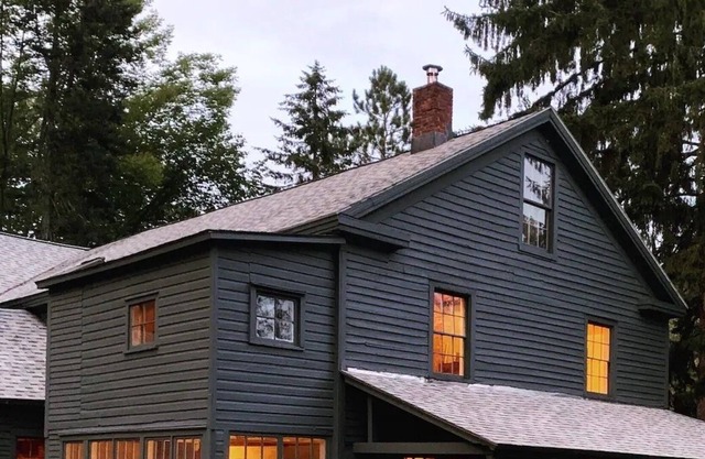 Spacious 1890s farmhouse, updated into a modern, chic space.