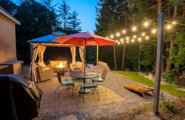 Spacious White Mtns Cabin with Grill, Patio, & Fireplace