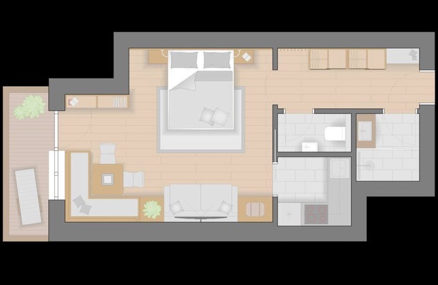 Spielberg 1 dormitorio grande, 1 dormitorio pequeño - Erbhof Hinterrain