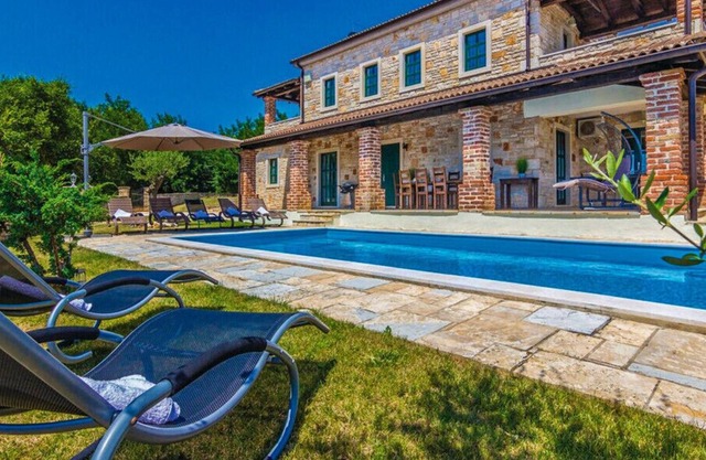 Stone Villa Celine lstria with the pool