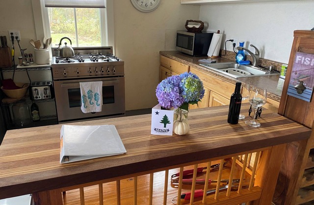 Storybook cottage with a picturesque view of the penobscot bay