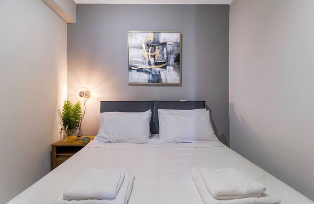 Apartamento estudio 'Mella Roa Teal' con terraza compartida, Wi-Fi y aire acondicionado.