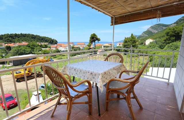 Apartamento-estudio con terraza y vista al mar Zuljana, Peljesac (AS-254-a)