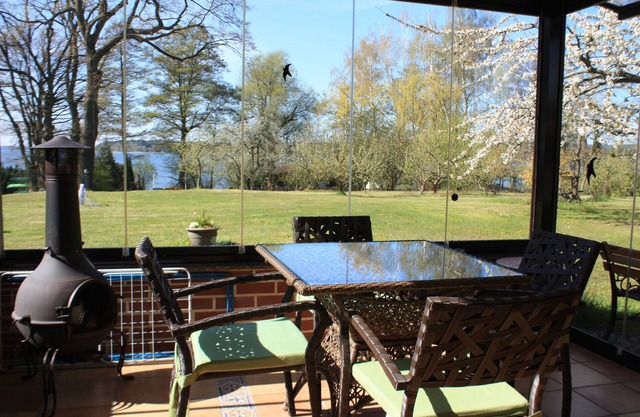 Estudio con jardín de invierno y vistas al lago - Ferienhof Löschenrand