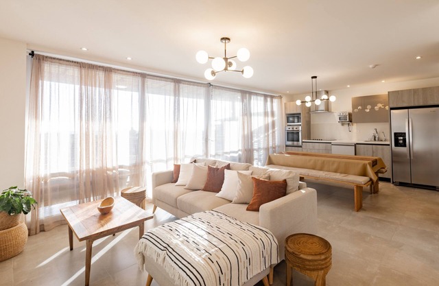 Alojamiento elegante y cómodo en playa para 4 personas, 2 habitaciones, 2 baños