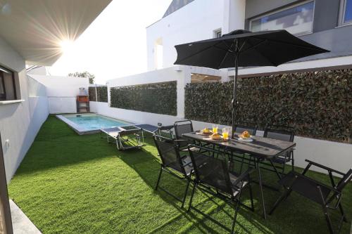 Suíte em Casa de ferias com Piscina