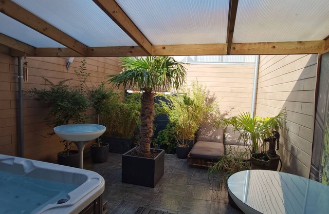 Le jardin de Thailande-Casa-Romántico-Baño con ducha-Patio