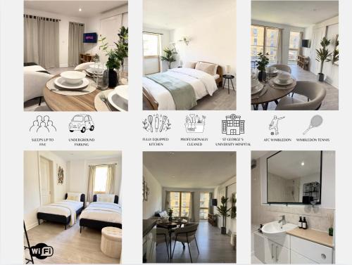 SW19 Apartment - Sleeps Up To 5 - Free Parking