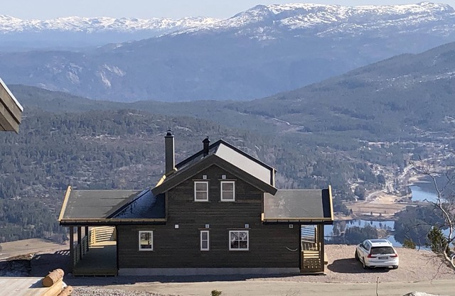 Telemark con vista panorámica, pura relajación.