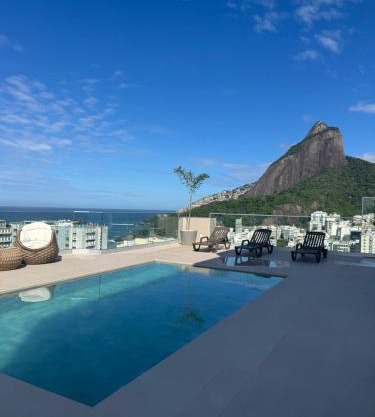 Top Flat Leblon, Rooftop Pool, Gym, Sauna, Vista Mar e Dois Irmãos